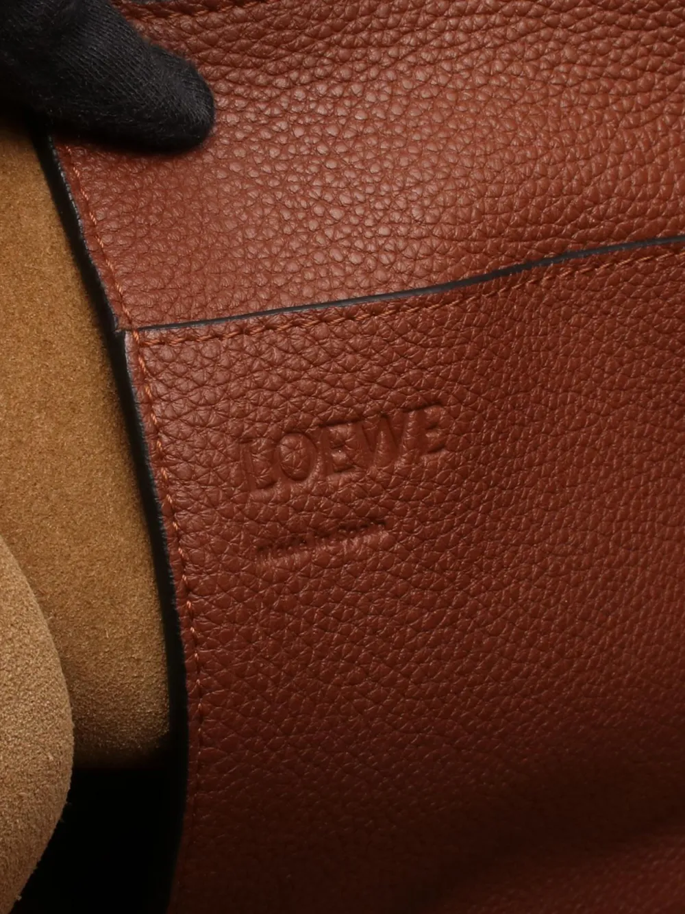 LOEWE Pre-owned 2010-2025 Leather Buckle Tote Bag In Brown