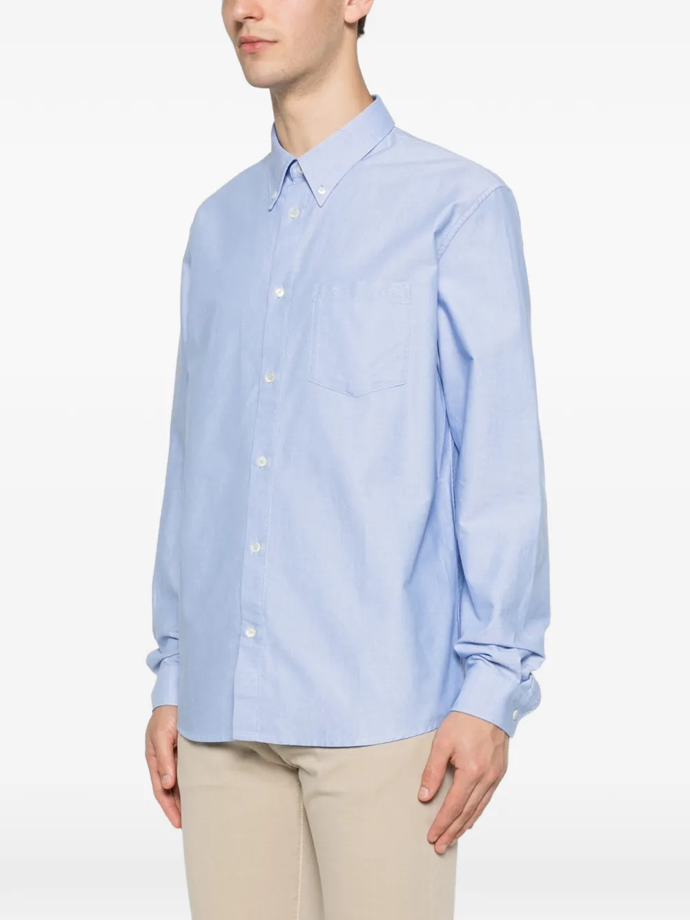 A.P.C. New Greg button-down overhemd Blauw