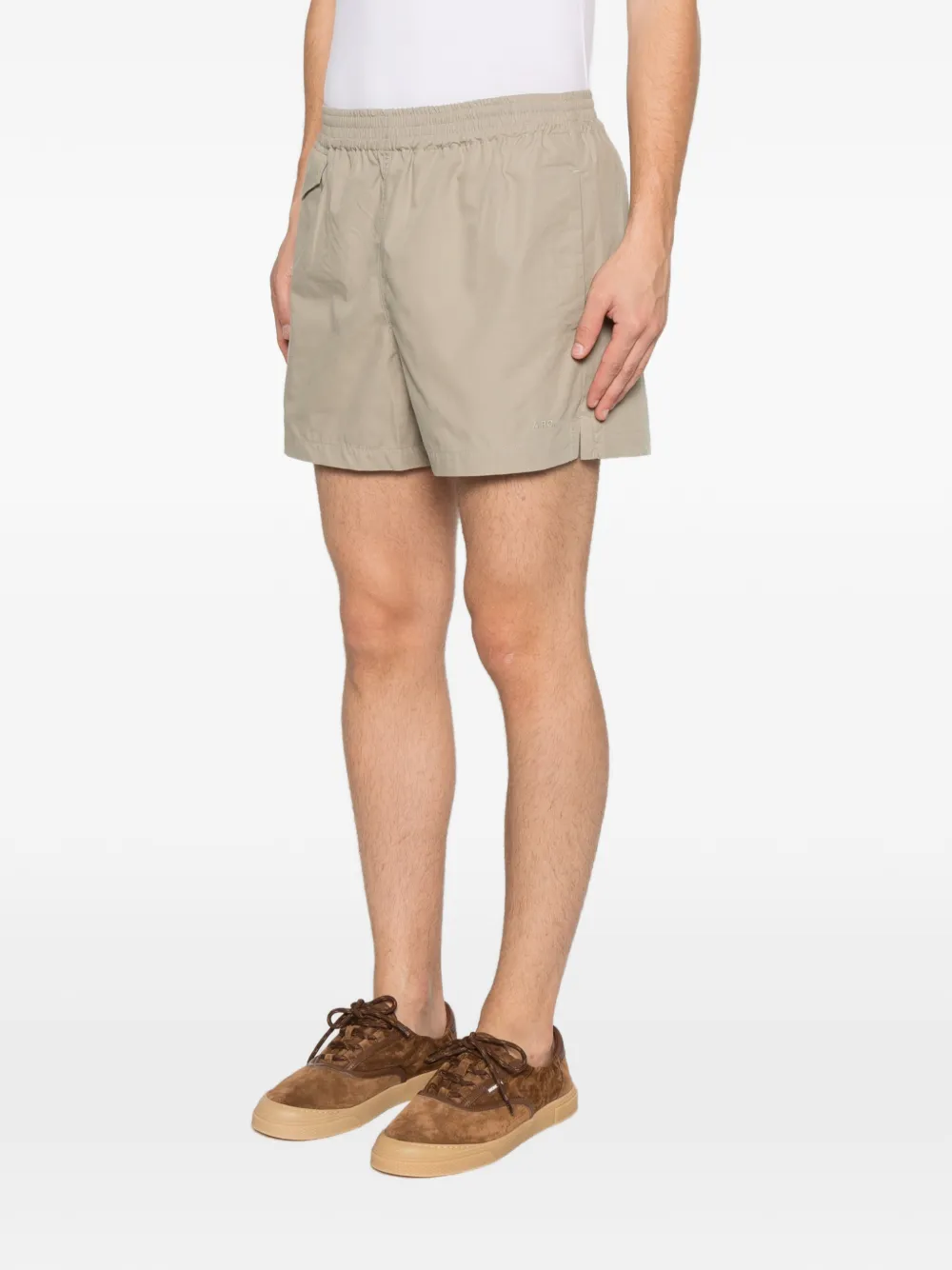 A.P.C. Axel shorts met elastische taille Groen