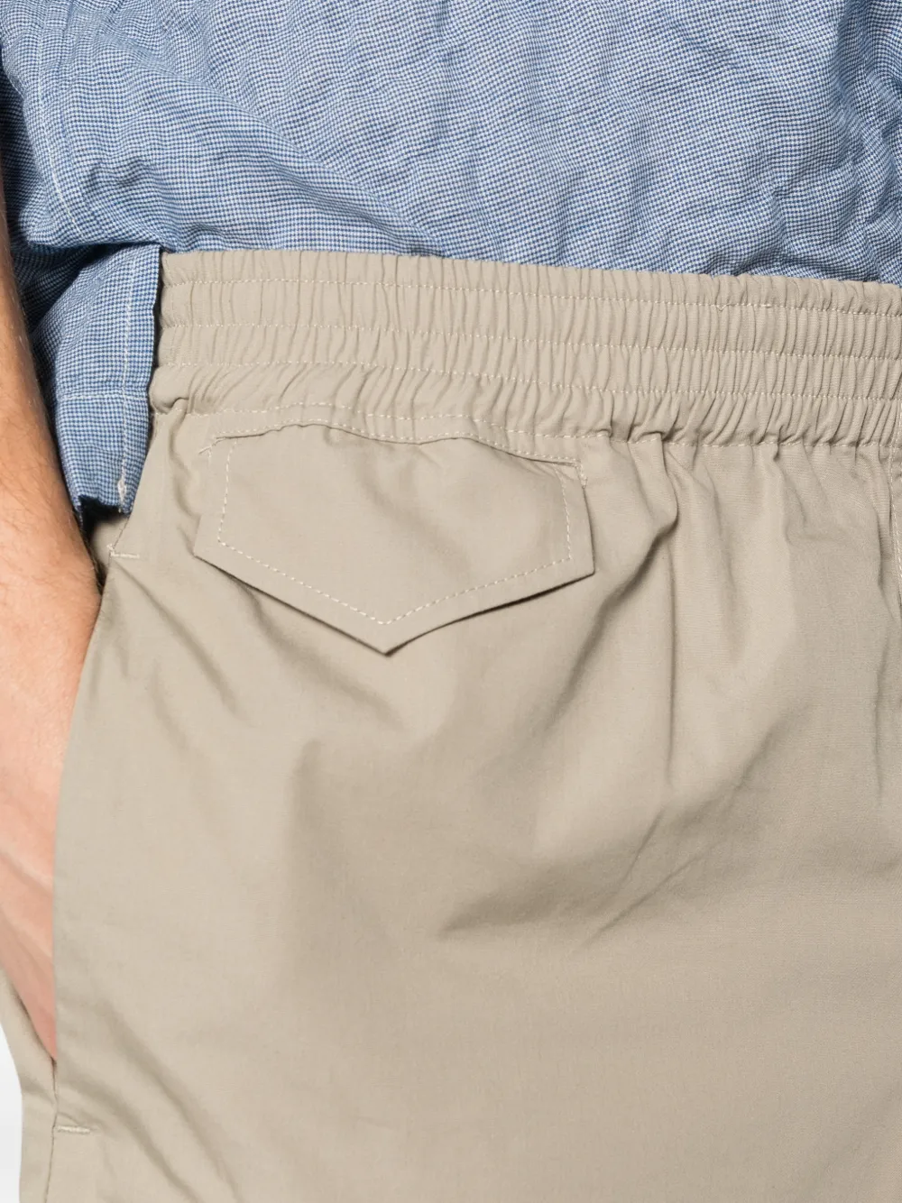 A.P.C. Axel shorts met elastische taille Groen