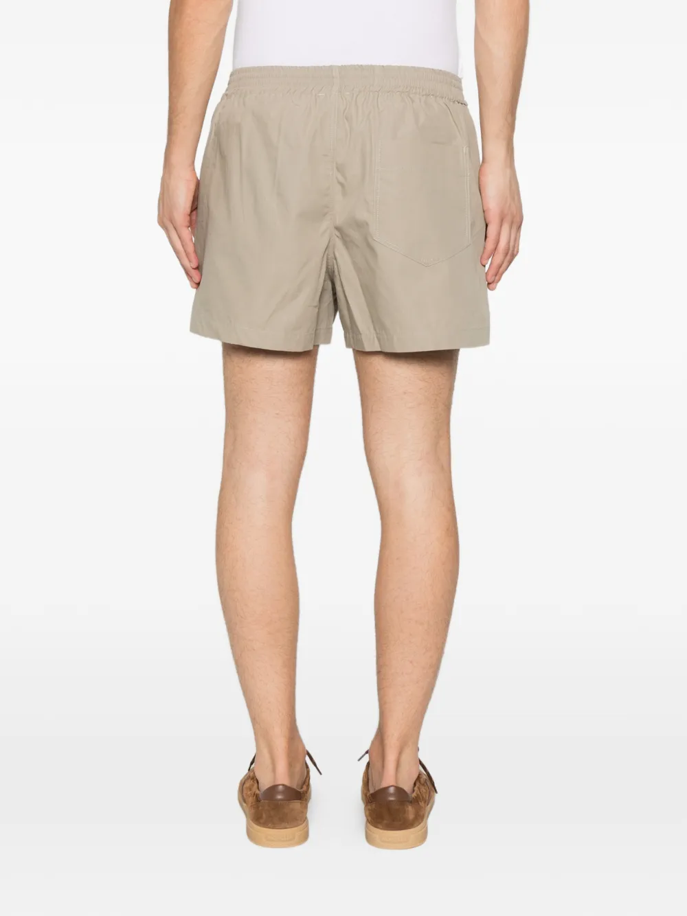 A.P.C. Axel shorts met elastische taille Groen