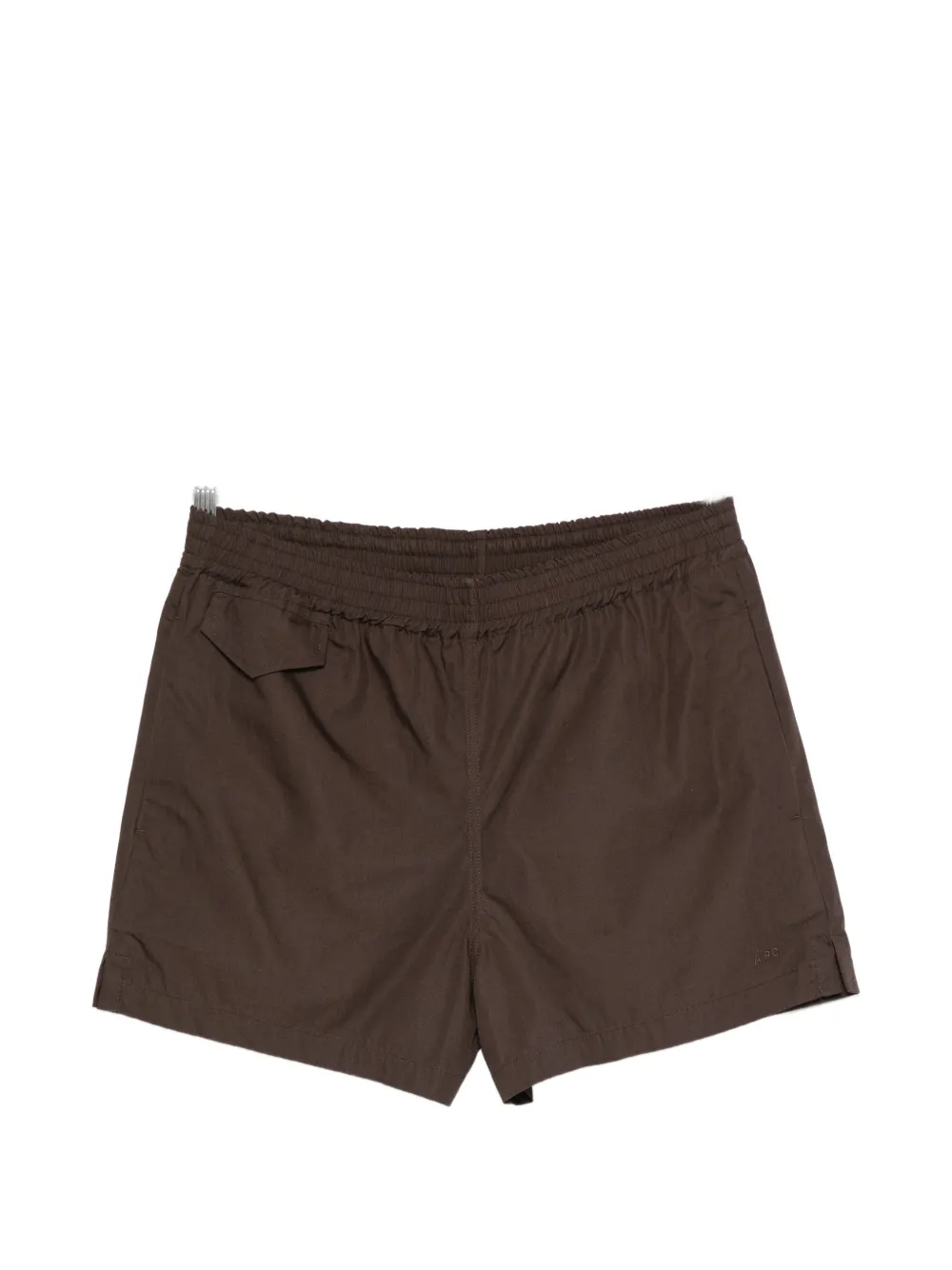 A.P.C. elasticated-waistband shorts - Marrone