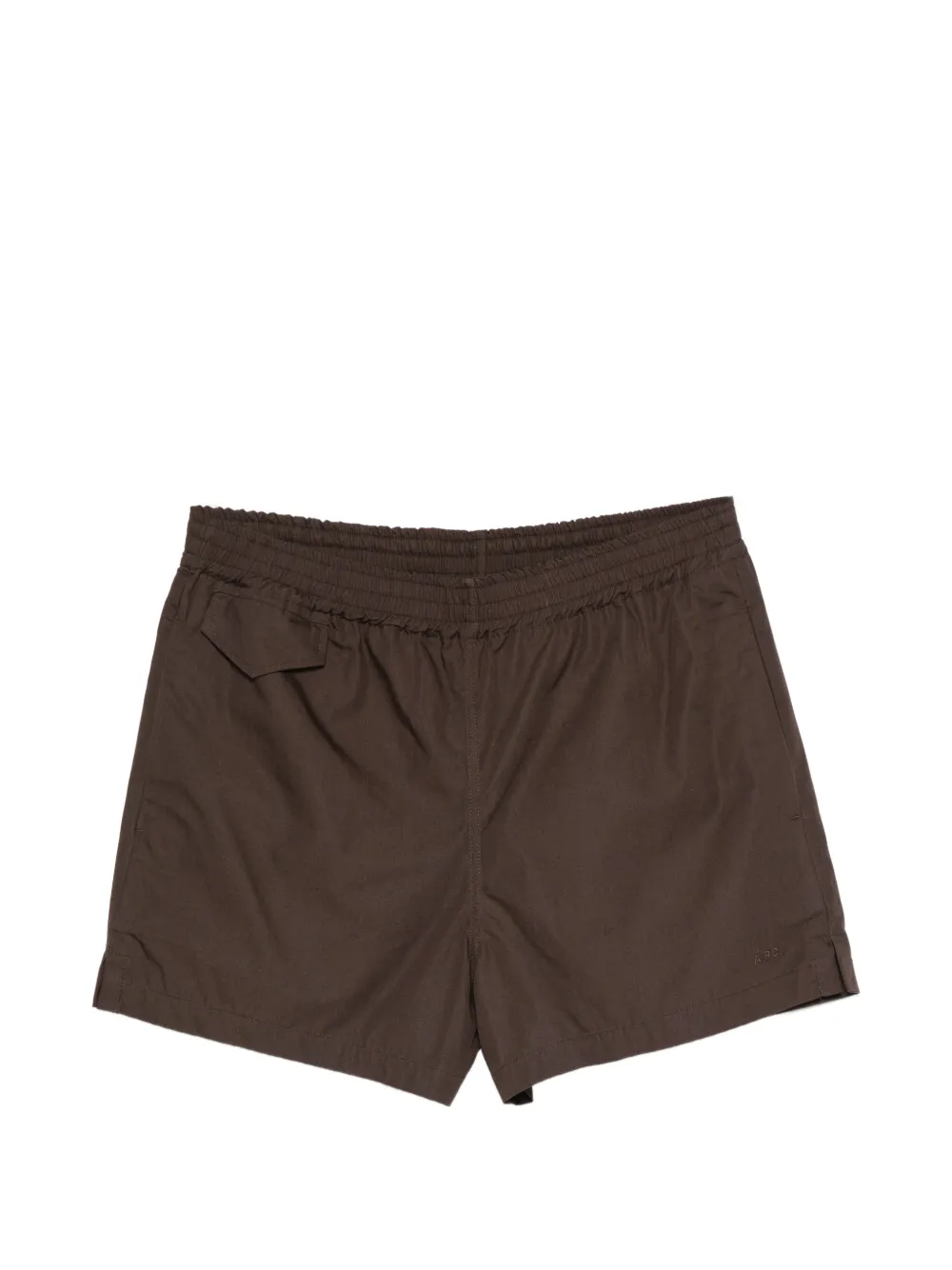 A.P.C. elasticated-waistband shorts - Marrone