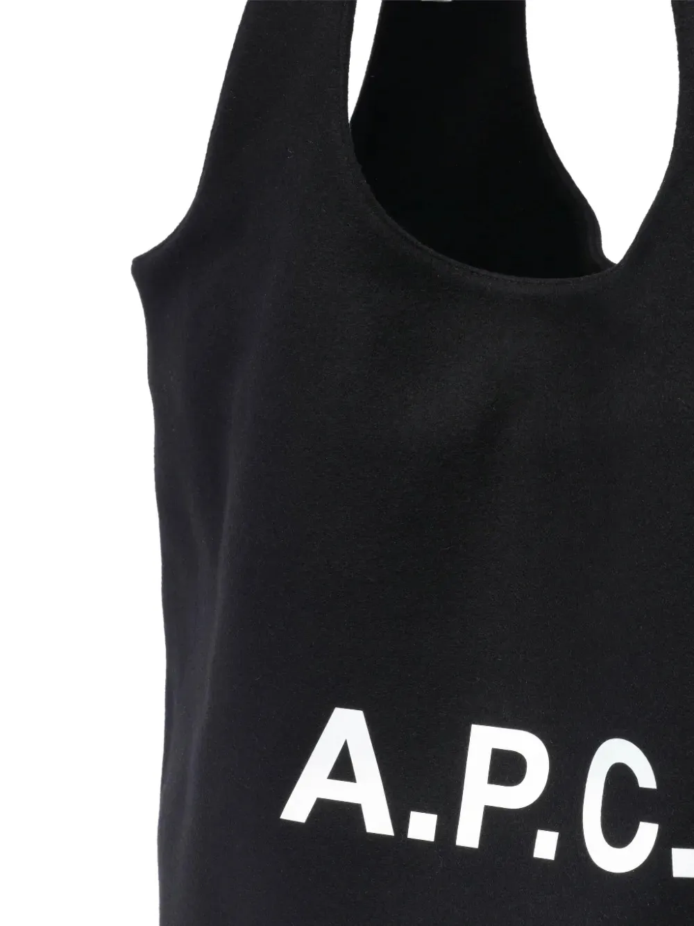 A.P.C. Ninon shopper met logoprint Zwart