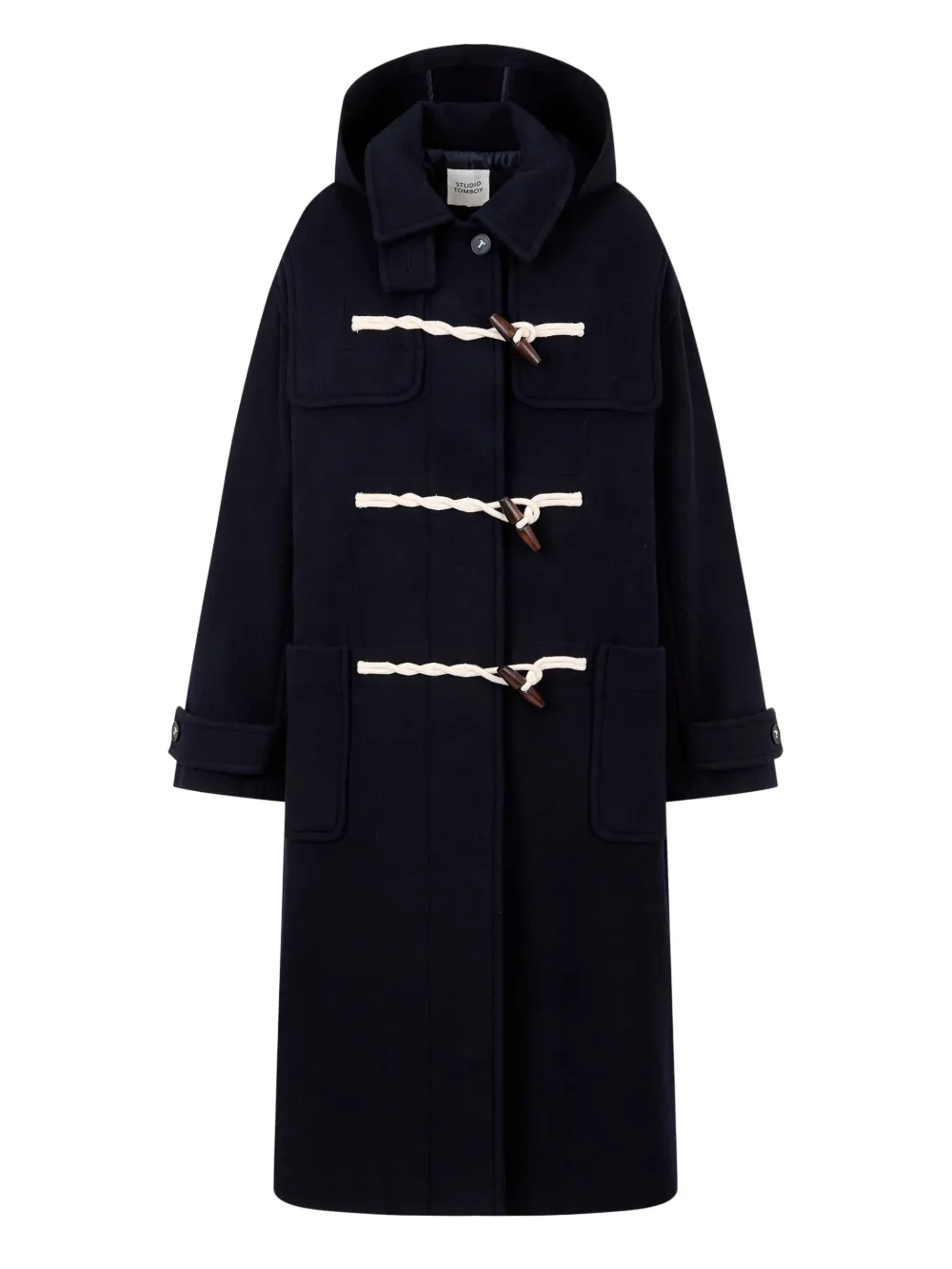 STUDIO TOMBOY trenca con capucha | azul | Image 1