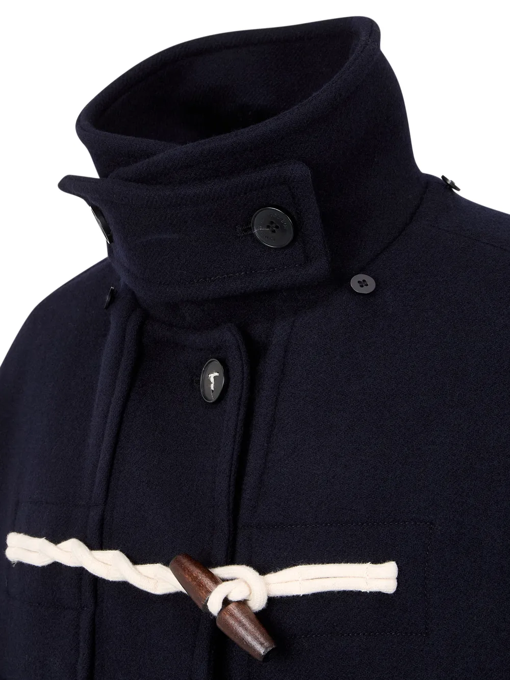 Studio Tomboy Hooded Duffle Coat In Black