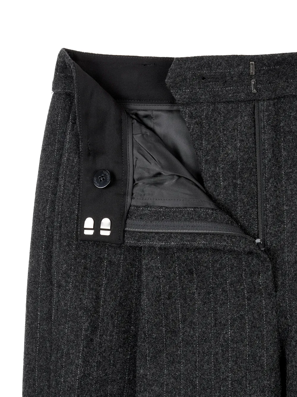 TOMBOY Gestreepte broek Grijs