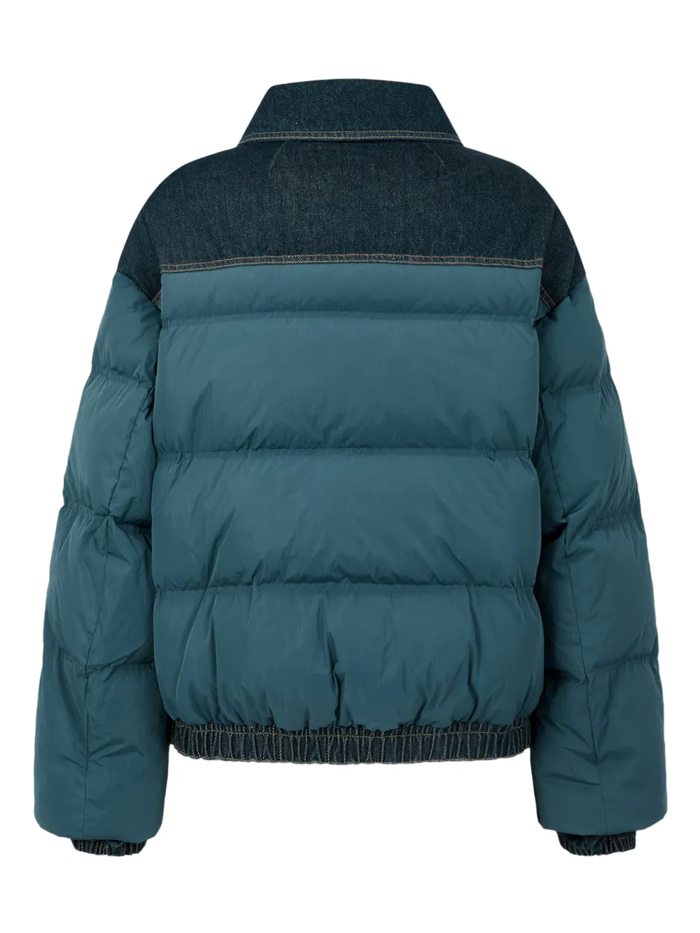 TOMBOY Donsjack met denim afwerking Blauw