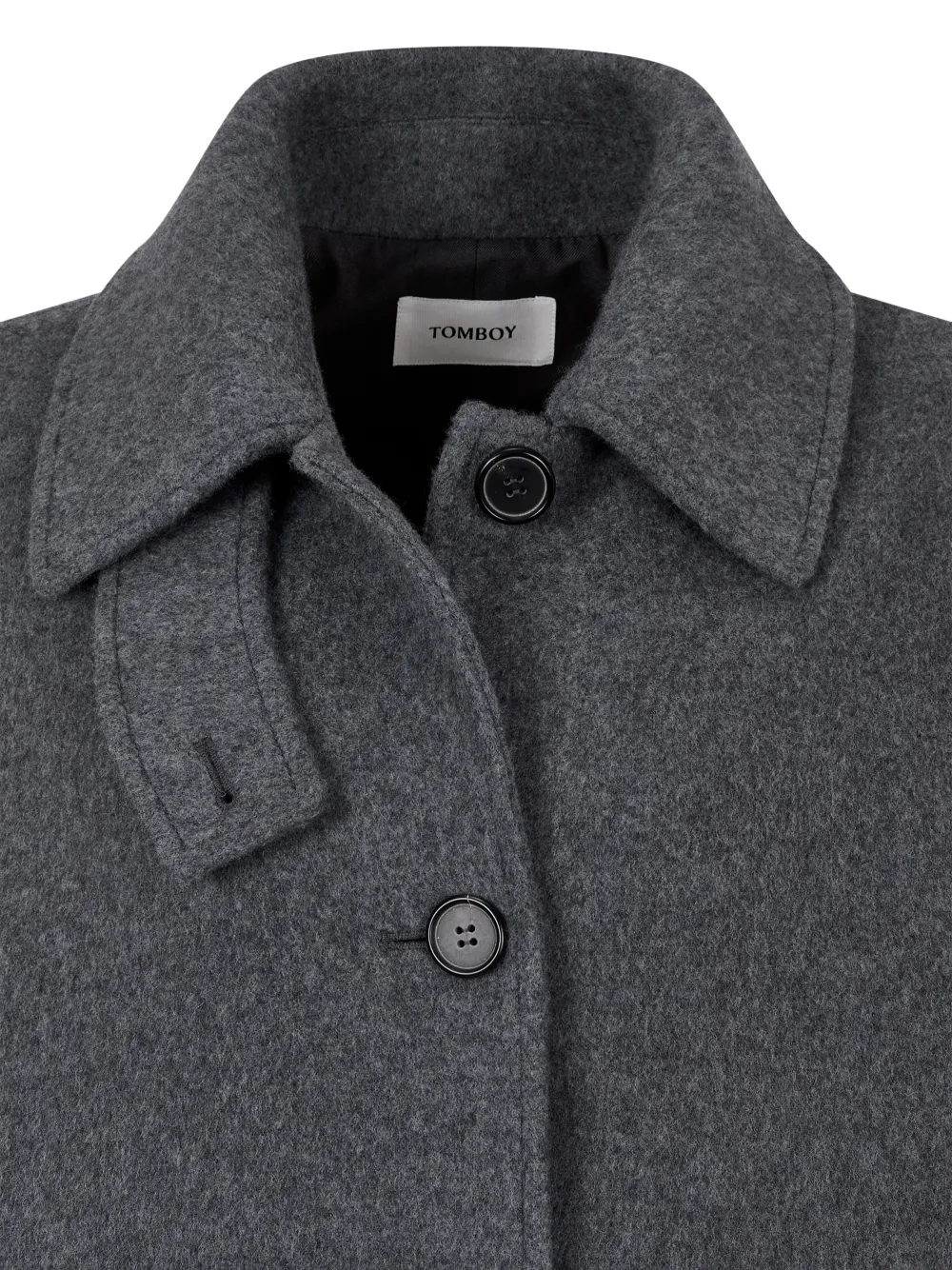  Tomboy Abrigo Con Capucha - Gris 