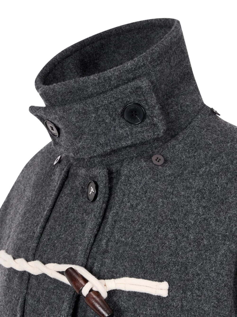 Studio Tomboy Hooded Duffle Coat In Gray
