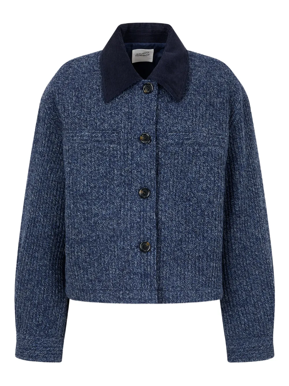 STUDIO TOMBOY chamarra con cuello de pana | azul | Image 1