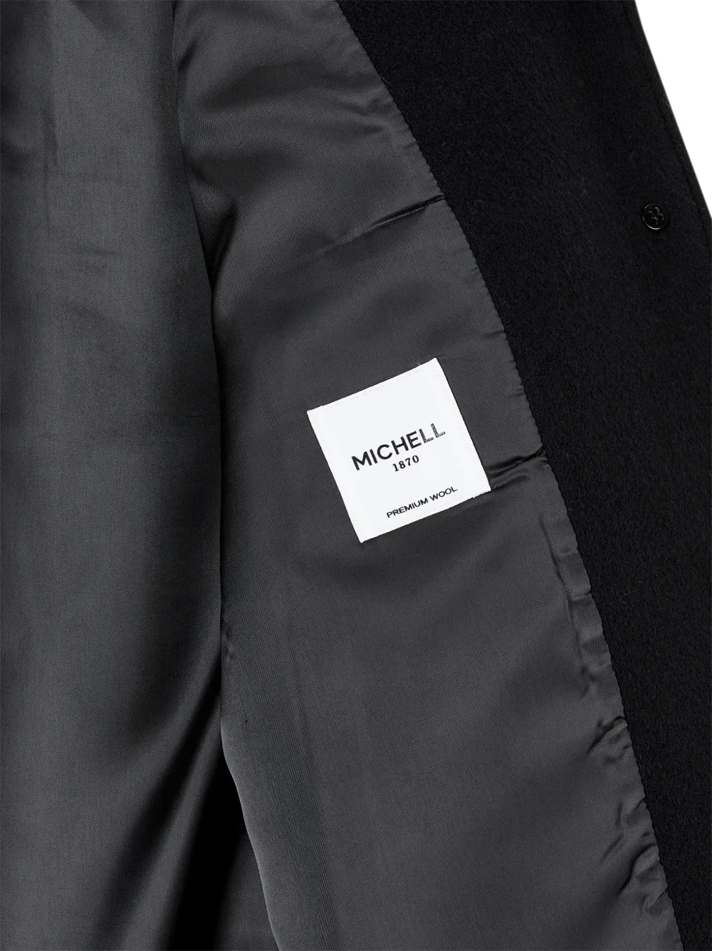 Studio Tomboy Hooded Button Jacket In Black