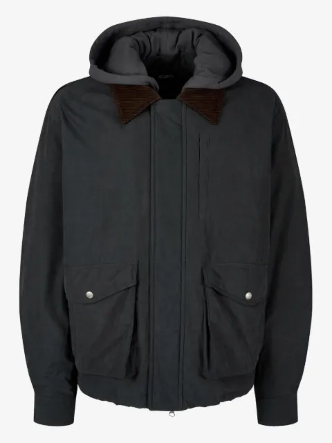 TOMBOY corduroy-collar bomber jacket
