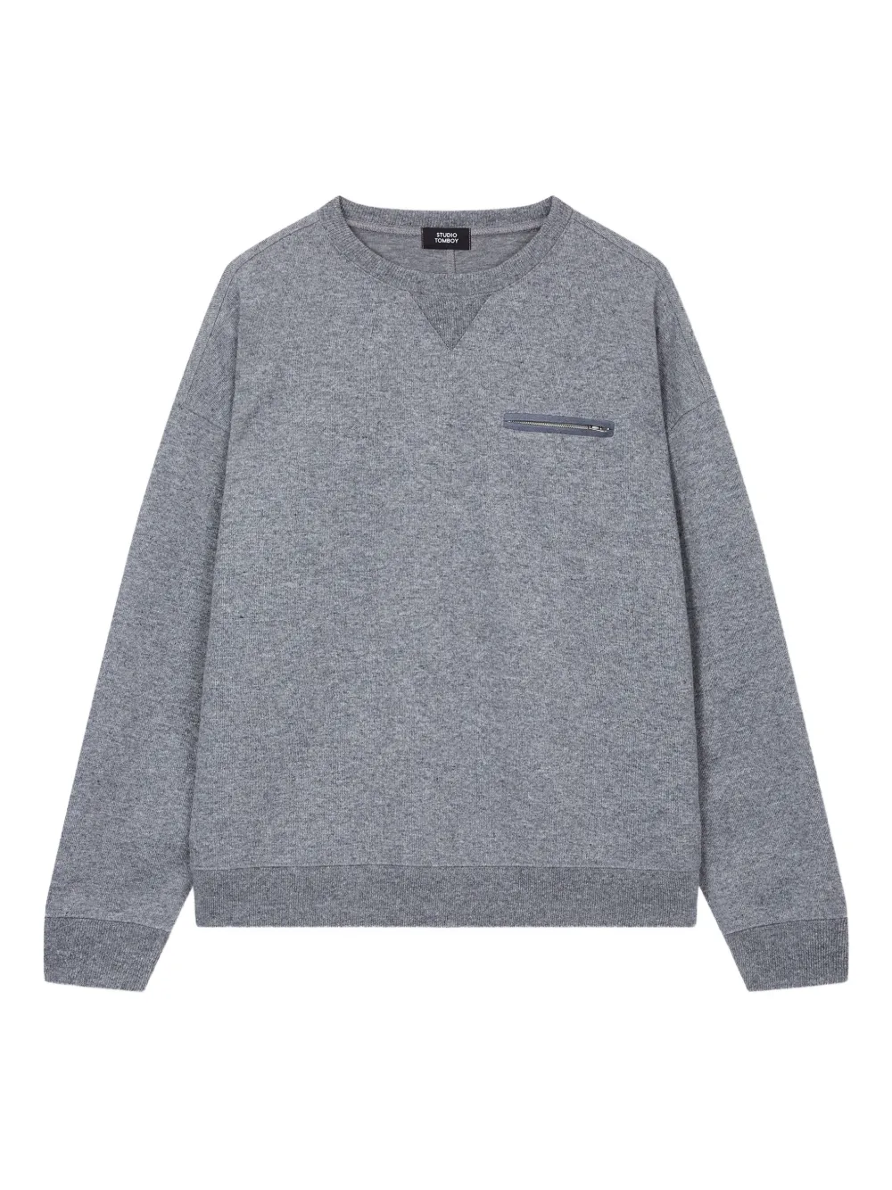STUDIO TOMBOY sudadera con bolsillo con cierre | gris | Image 1
