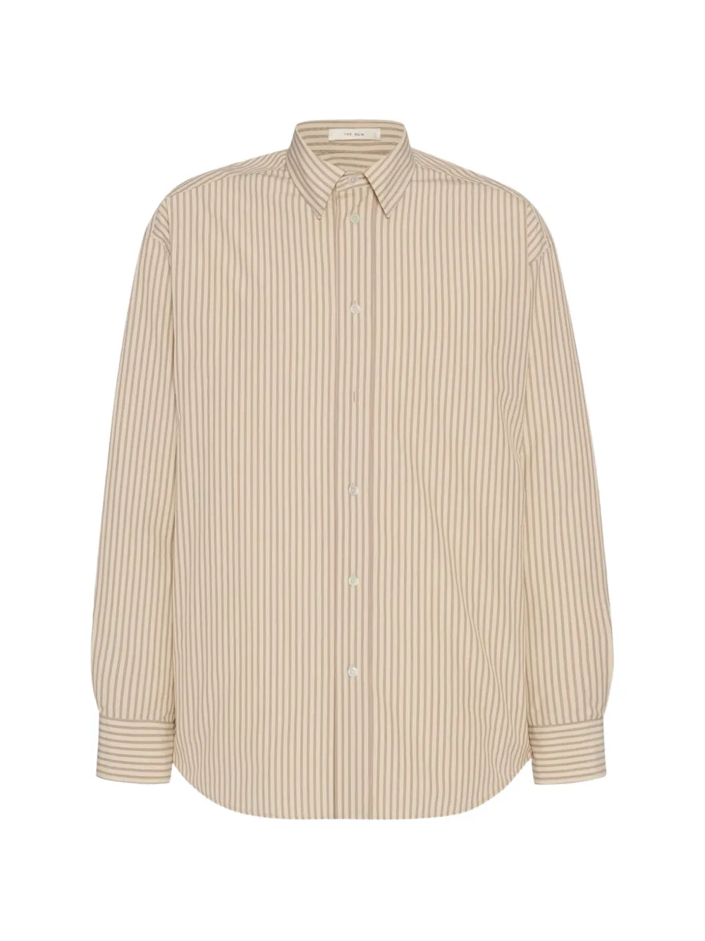 The Row Granada striped shirt - Neutrals