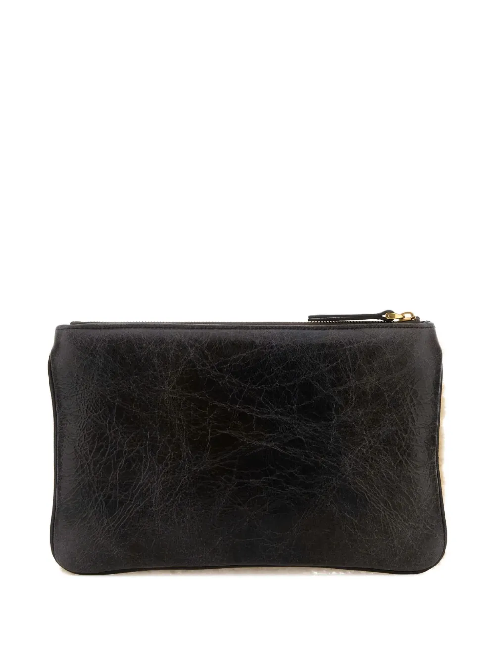 Valentino Garavani Viva Superstar sheepskin clutch bag - Bruin