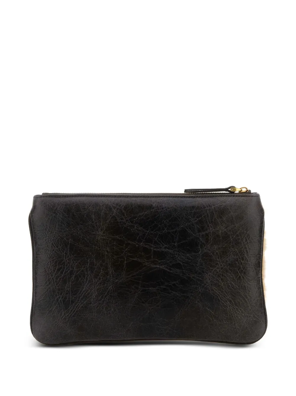 Valentino Garavani Viva Superstar lammy clutch Bruin