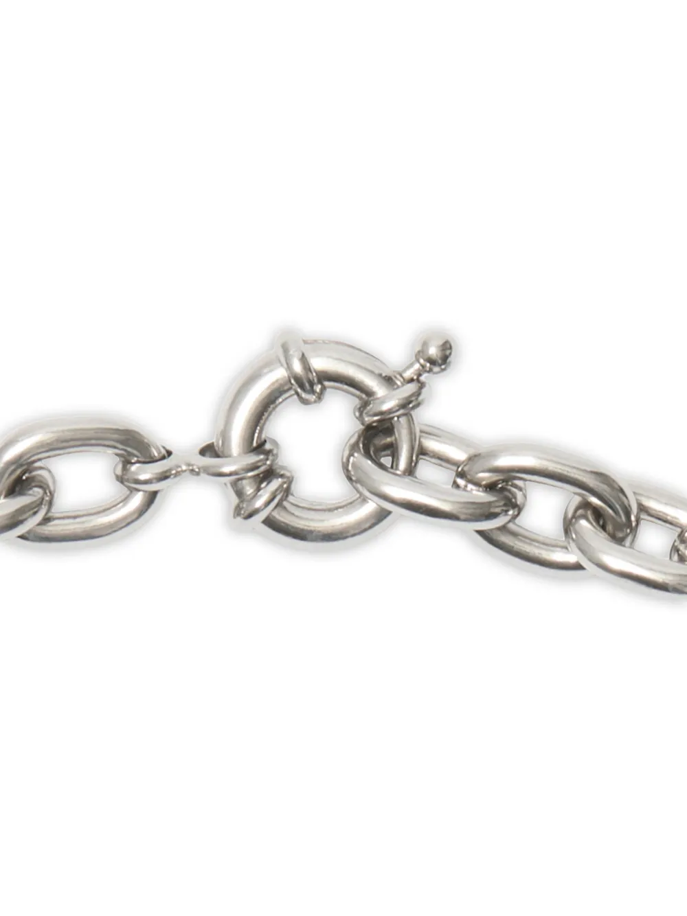 Burberry charm chain necklace - Zilver