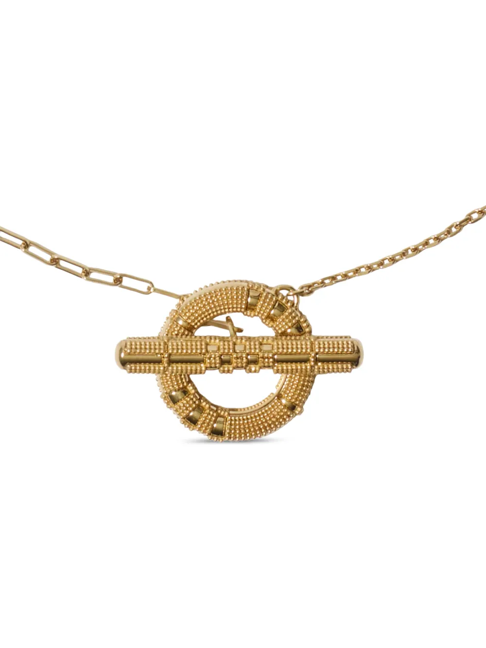 Burberry Check Granulation necklace - Goud