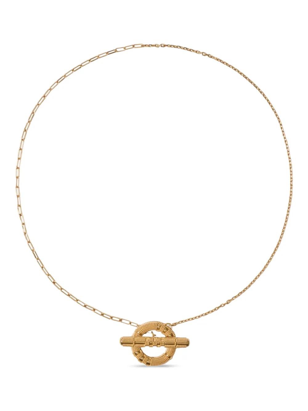 Burberry Check Granulation necklace - Oro