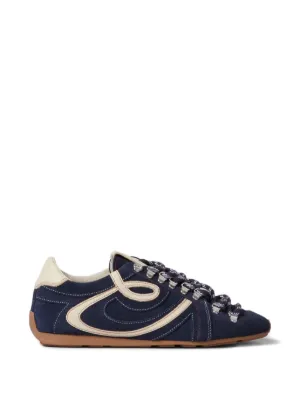 Tory Burch Double T Howell Court Sneakers | Blue | FARFETCH