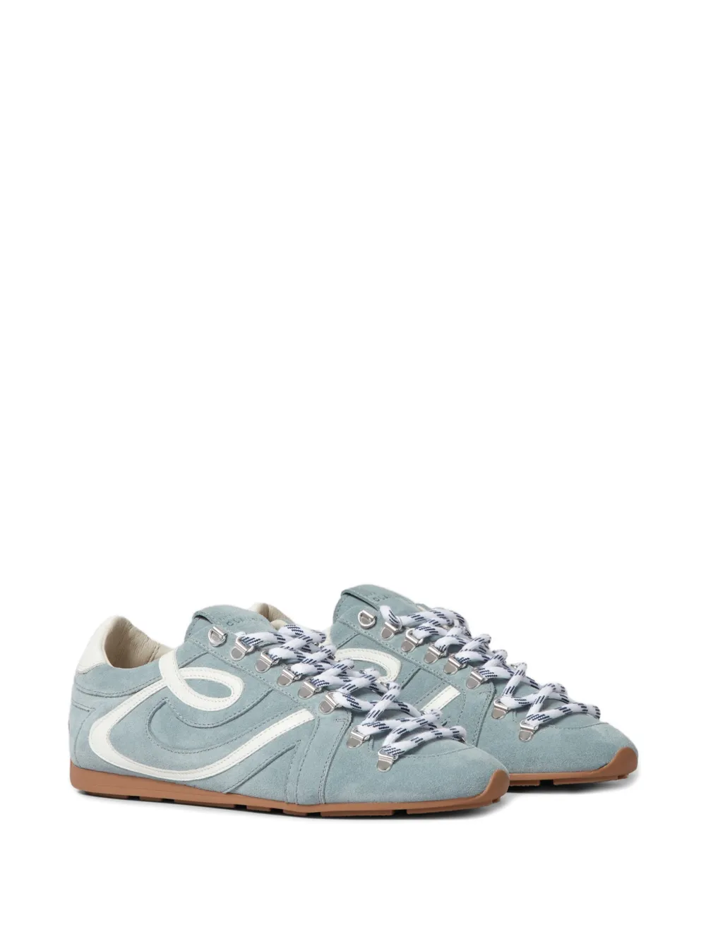 Claudie Pierlot Leren sneakers Blauw