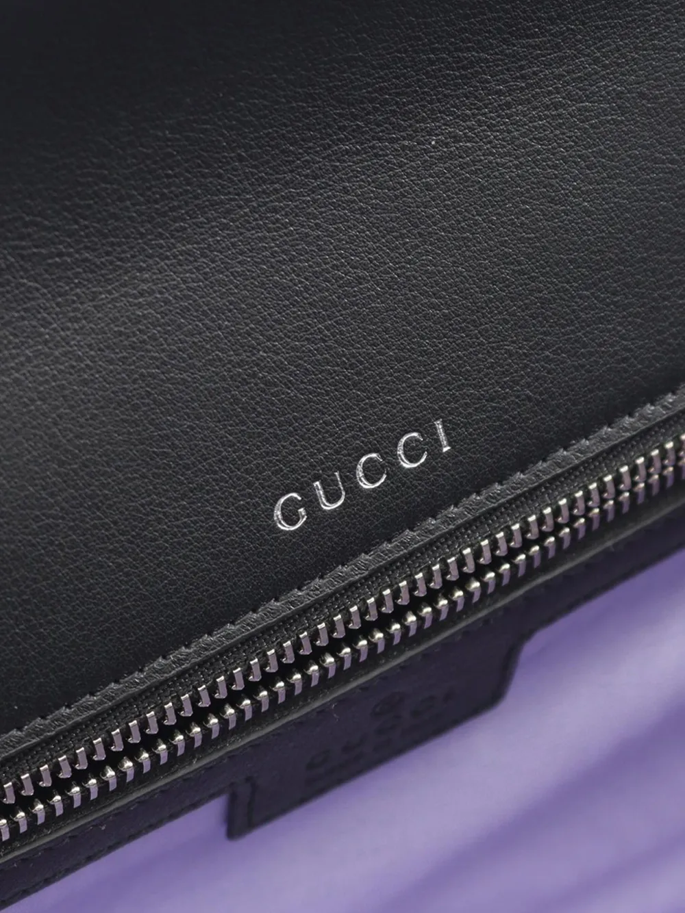 GUCCI Pre-owned 2016-2025 Dionysus Crystal Ribbed Satin Clutch Bag In Black