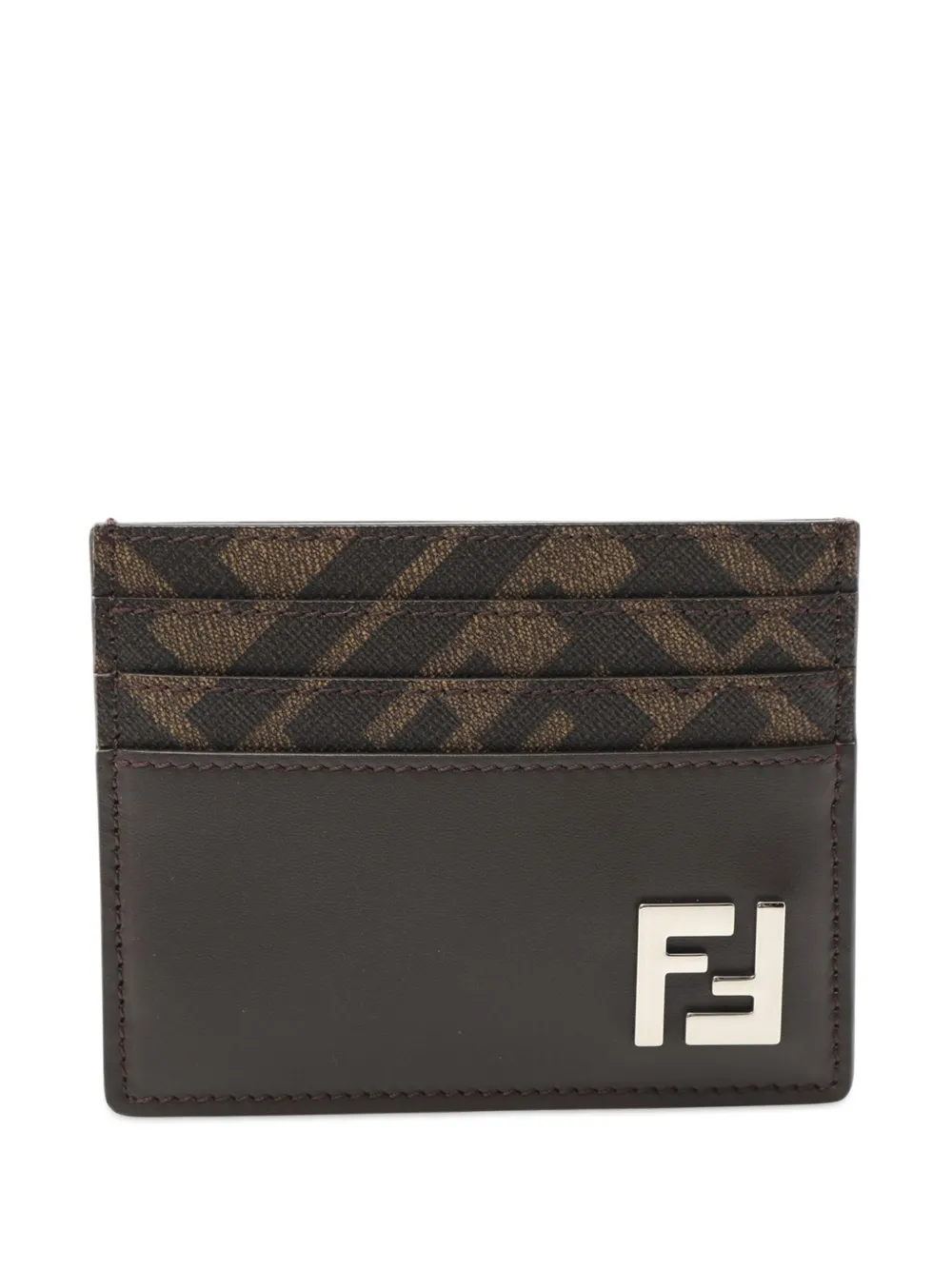 Fendi Pre-Owned 2010-2025 FF card holder - ブラウン Fendi Pre-Owned 2010-2025 FF card holder - ブラウン