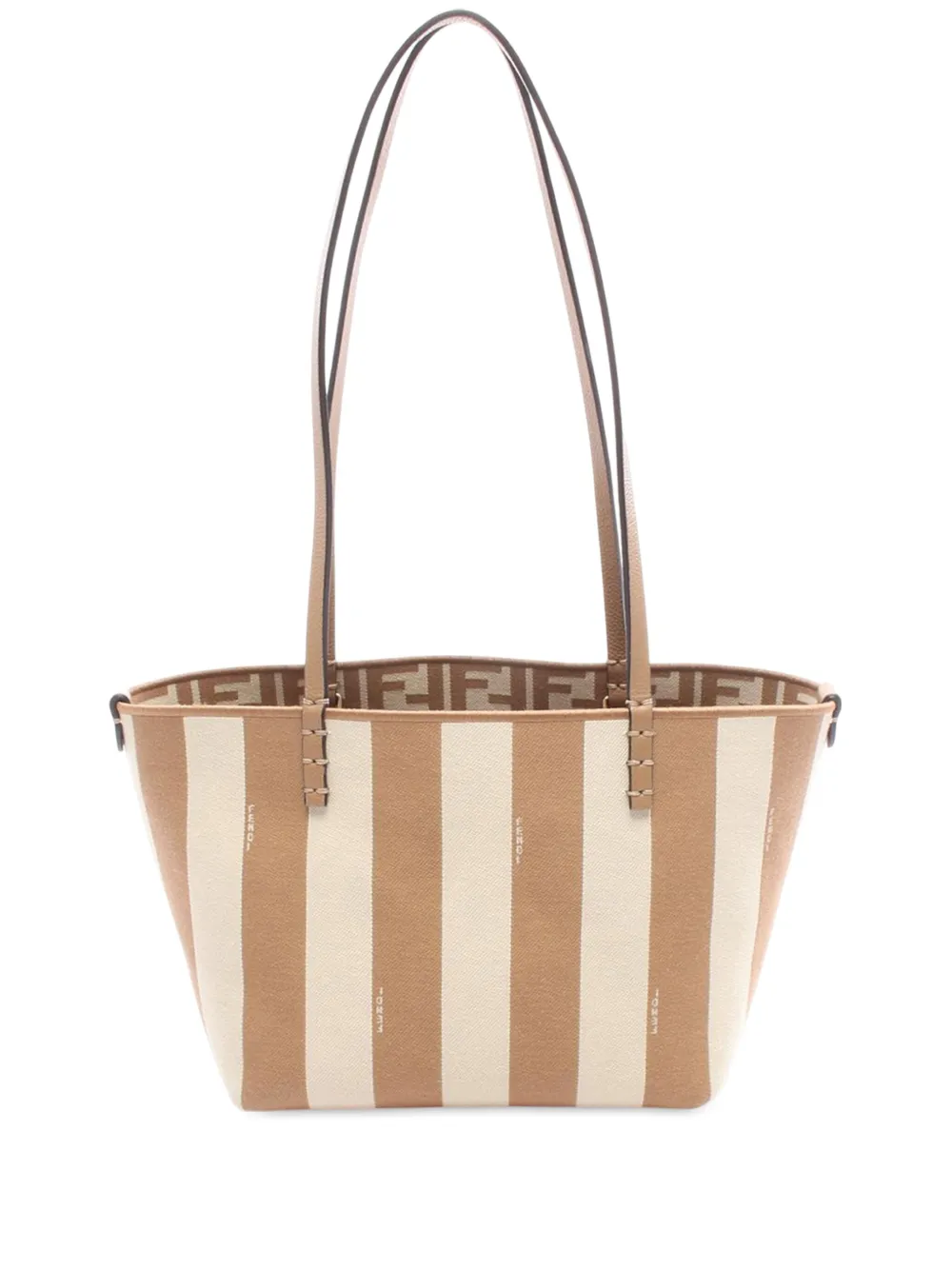 Fendi Pre-Owned 2010-2025 Small Canvas Roll tote bag - ブラウン Fendi Pre-Owned 2010-2025 Small Canvas Roll tote bag - ブラウン