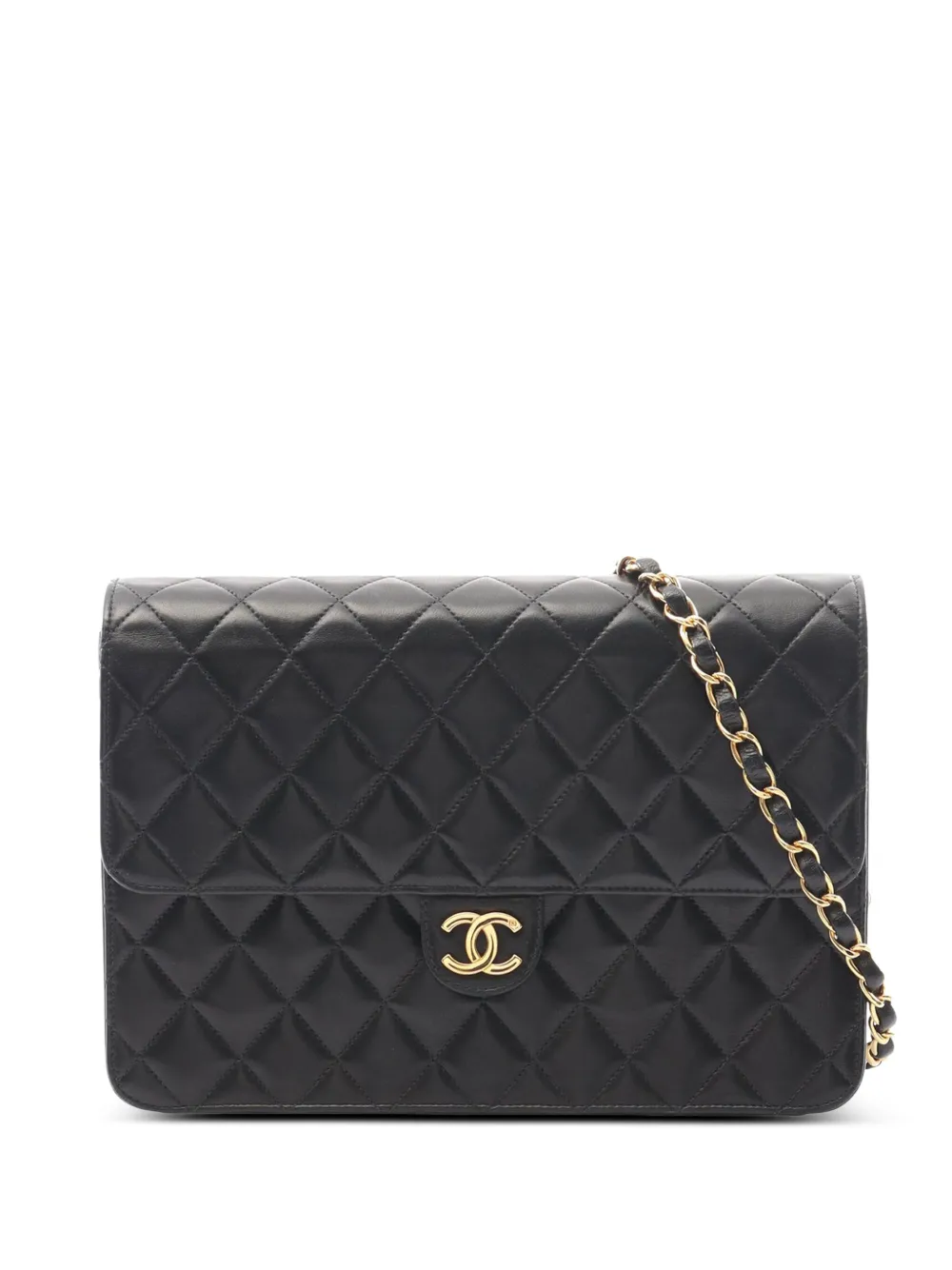 CHANEL Pre-Owned 2000-2002 CC Quilted Lambskin Single Flap crossbody CHANEL Pre-Owned 2000-2002 CC Quilted Lambskin Single Flap crossbody