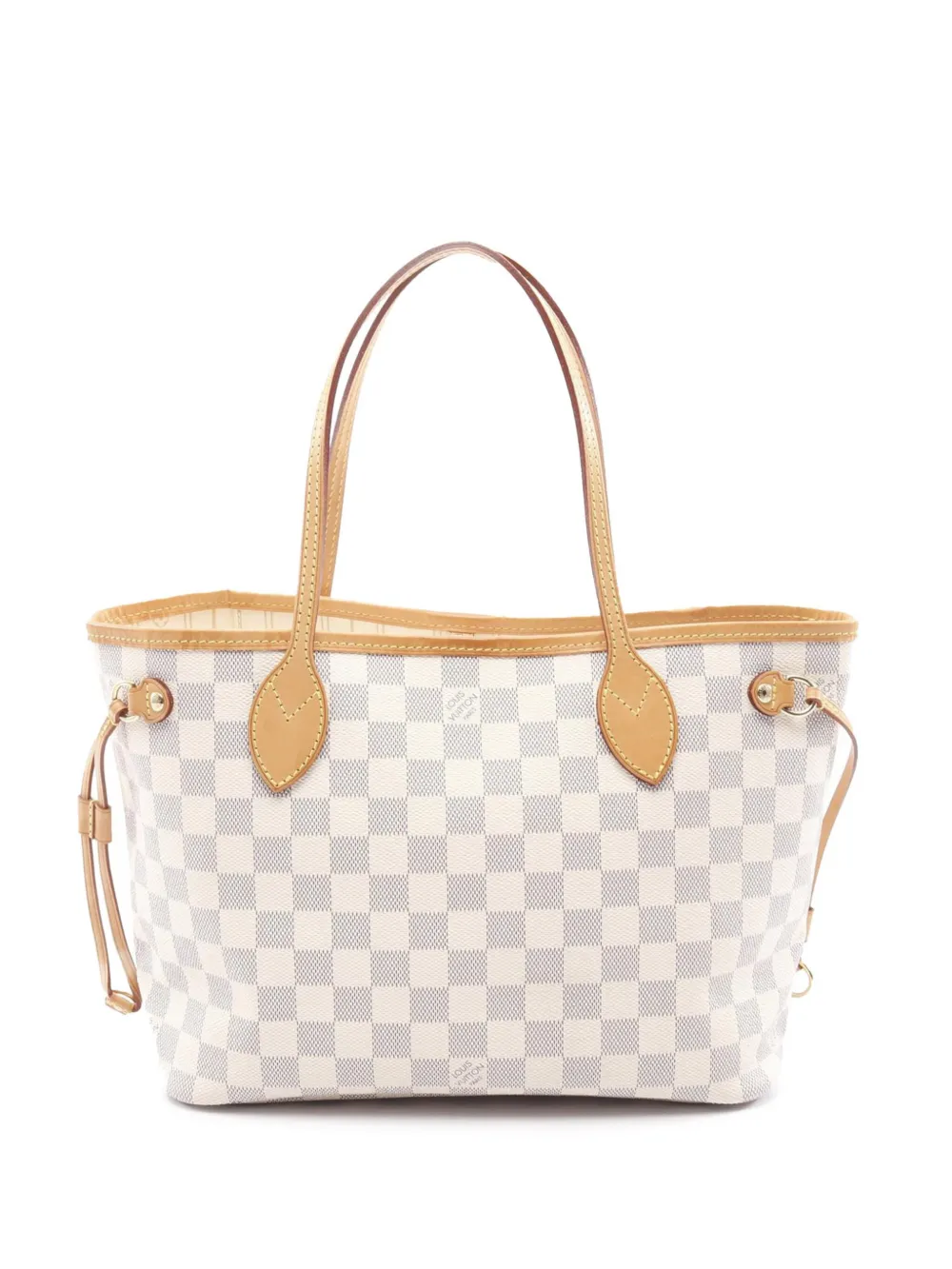 Louis Vuitton Pre-Owned 2010 Damier Azur Neverfull PM tote bag - ホワイト Louis Vuitton Pre-Owned 2010 Damier Azur Neverfull PM tote bag - ホワイト