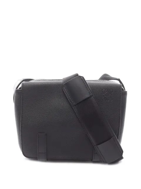 Loewe Pre-Owned 2010-2025 XS Grained Calfskin Military Messenger Bag shoulder bag