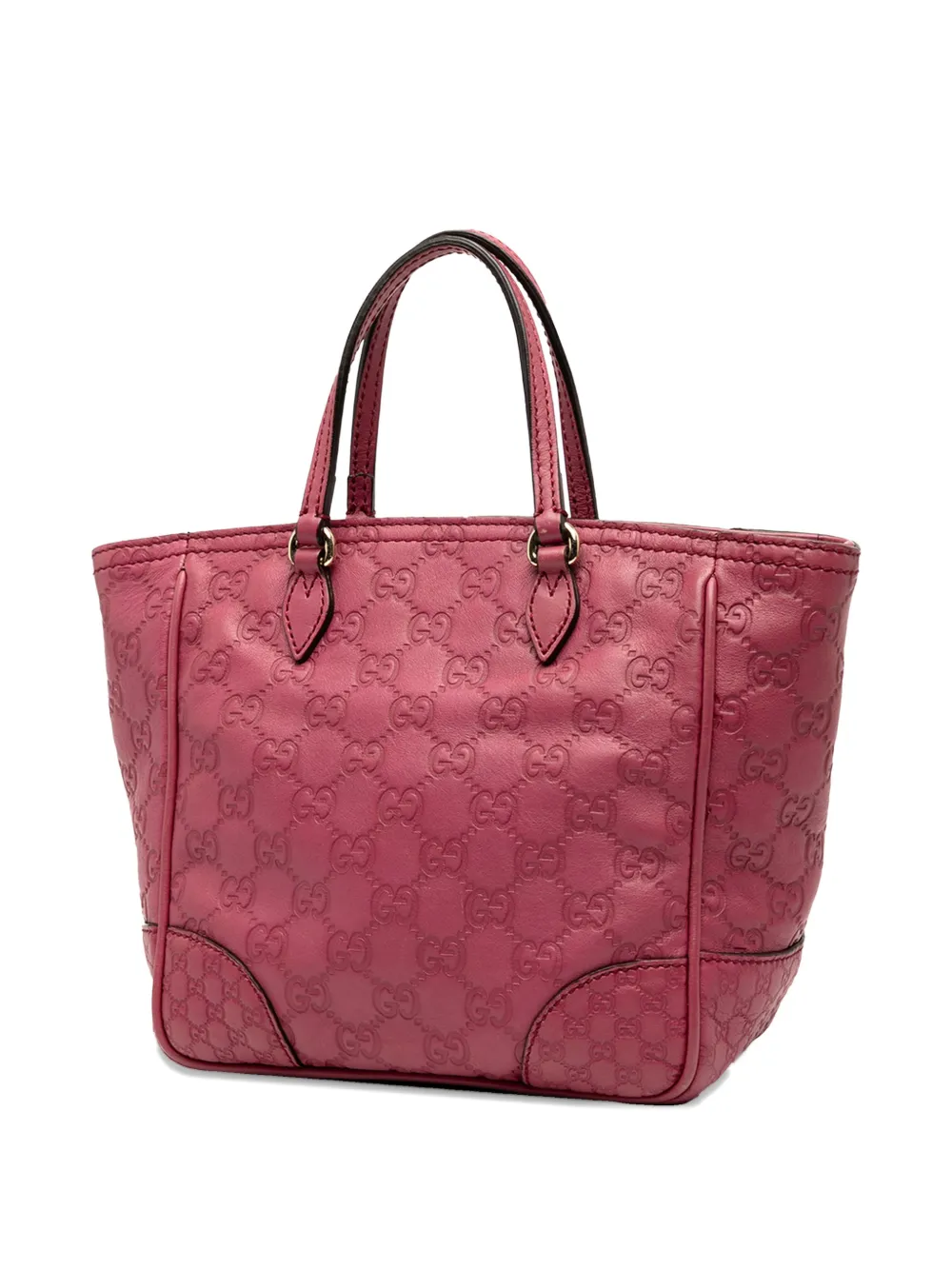 Pre-owned Gucci 2000-2015 Small Ssima Bree Satchel In Pink
