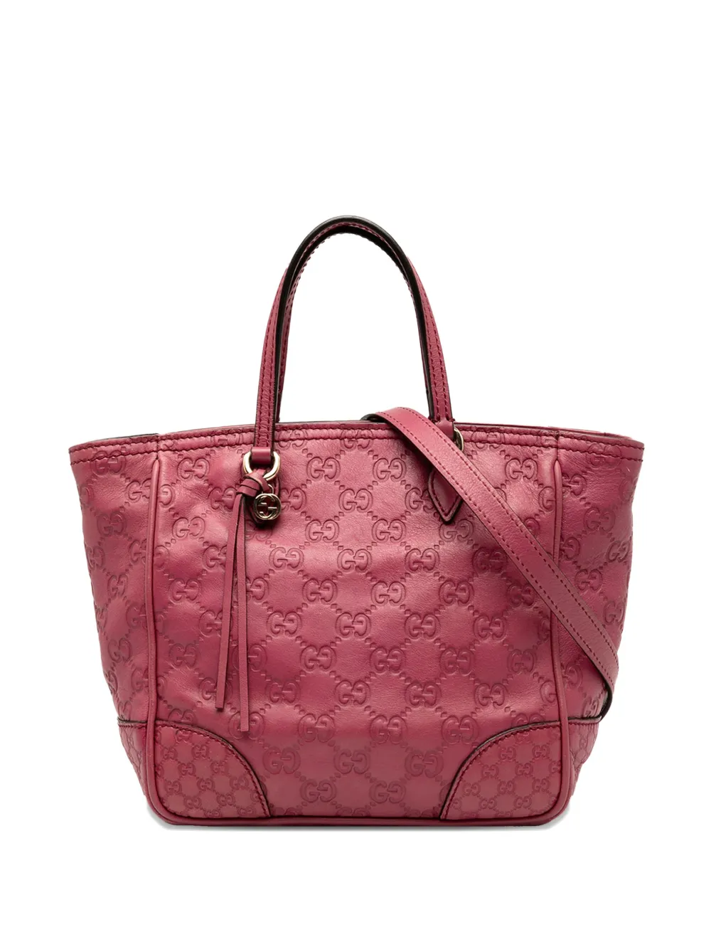 Pre-owned Gucci 2000-2015 Small Ssima Bree Satchel In Pink