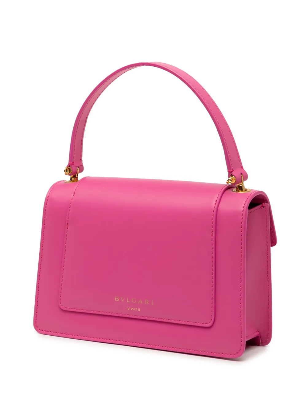 Pre-owned Bvlgari 2016-2025 Alexander Wang Leather Serpenti Convertible Bag Satchel In Pink