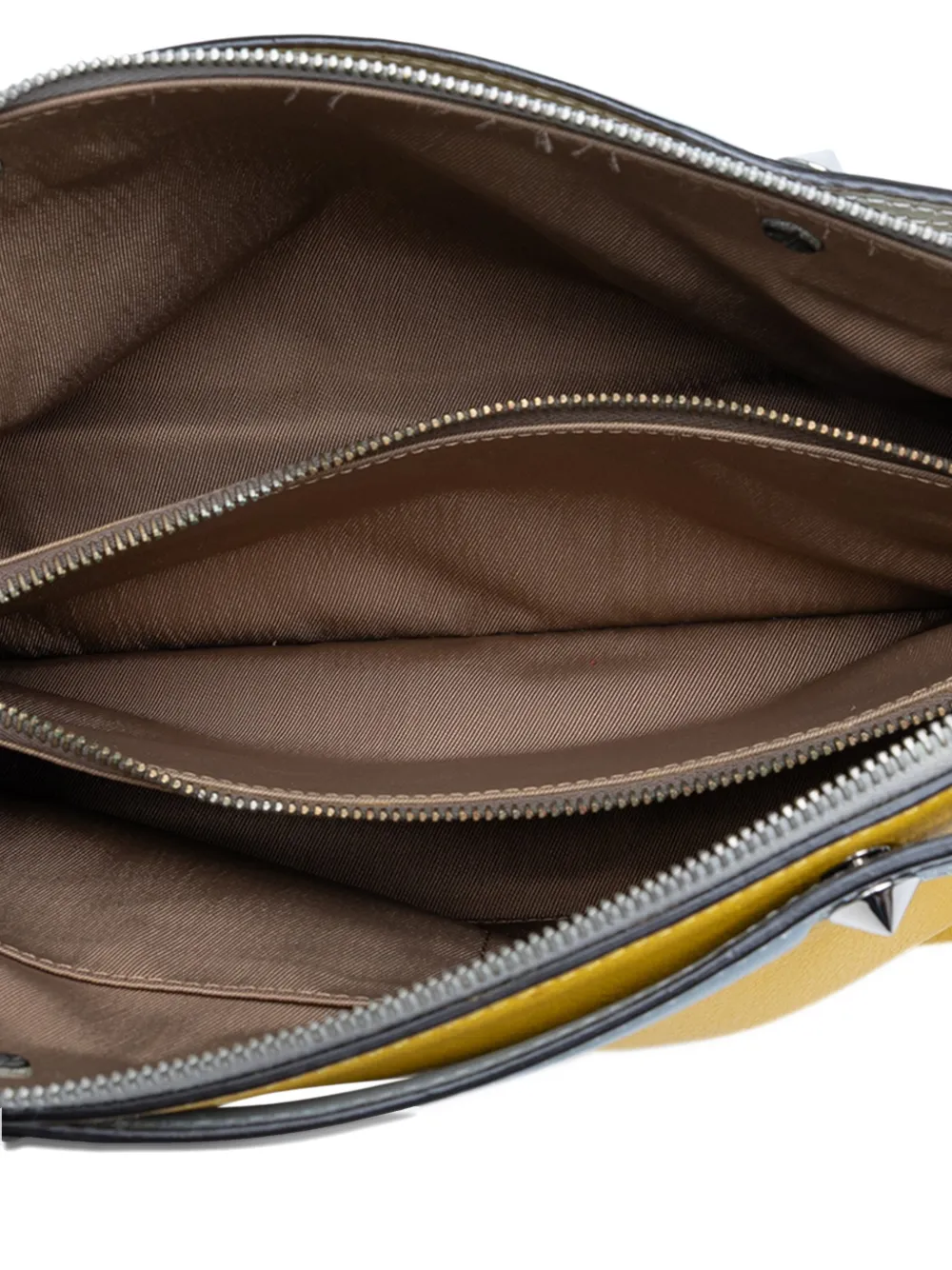 Pre-owned Fendi 2010-2025 Medium Leather By The Way Satchel In Yellow