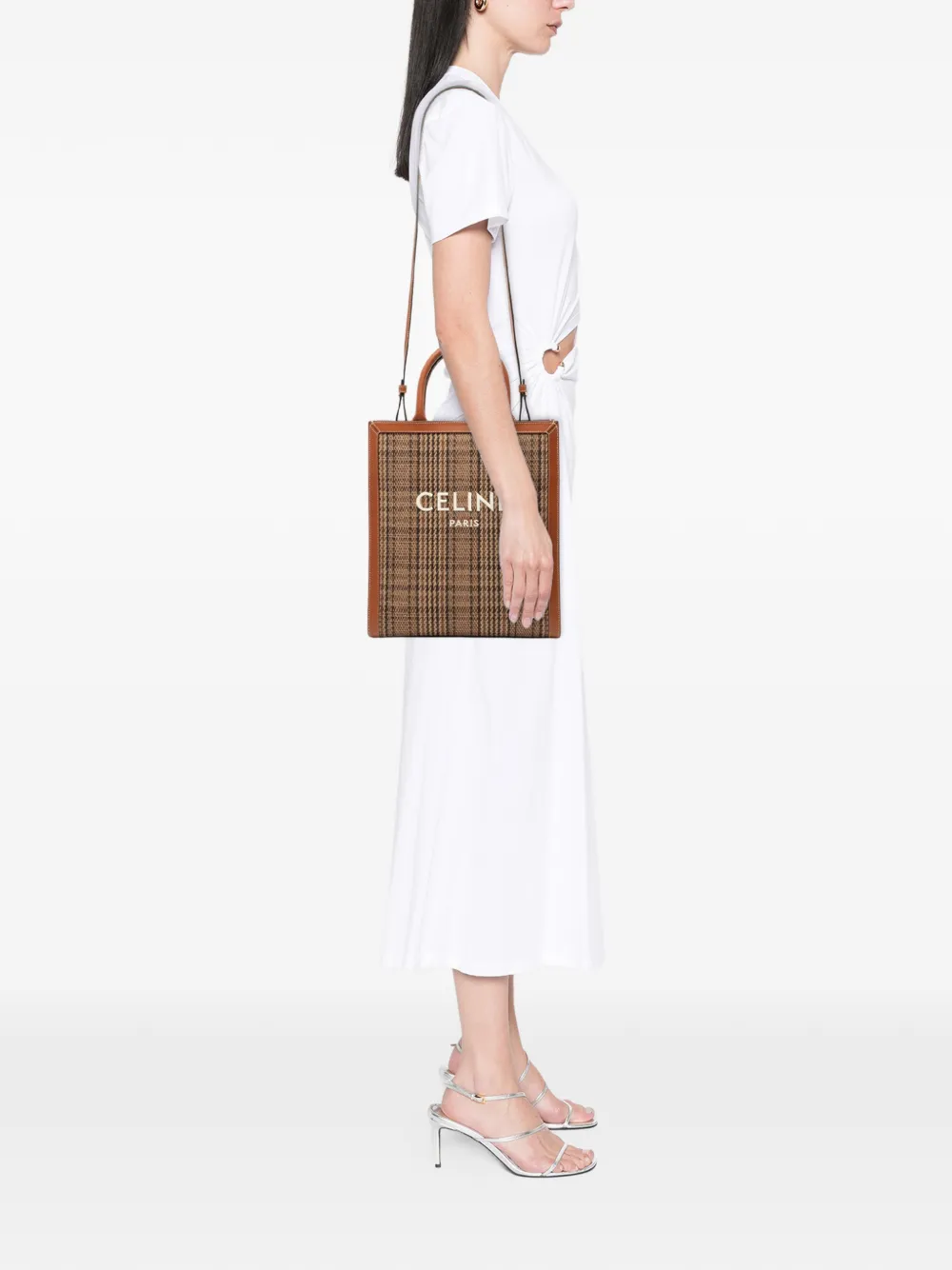 Celine Pre-Owned 2020 Small Canvas Vertical Cabas satchel | Pre-Owned | Image 2