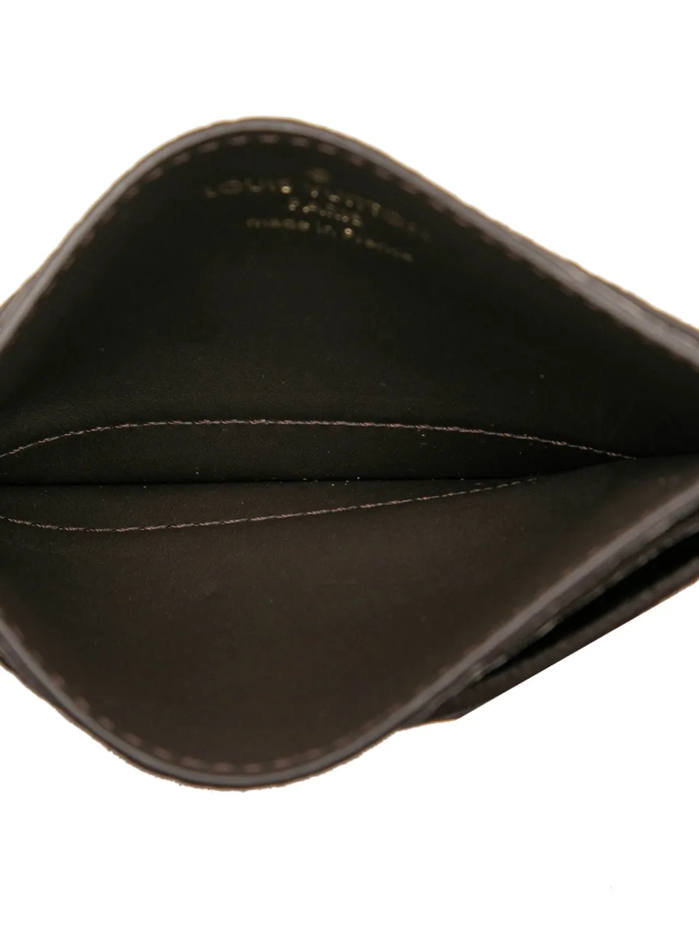 LOUIS VUITTON Pre-owned 2021-2025 Taurillon Capucines Card Holder In Brown