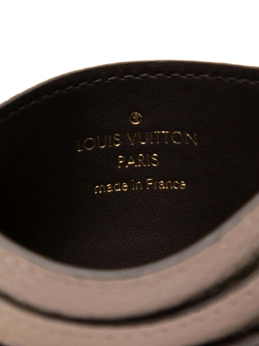 LOUIS VUITTON Pre-owned 2021-2025 Taurillon Capucines Card Holder In Brown