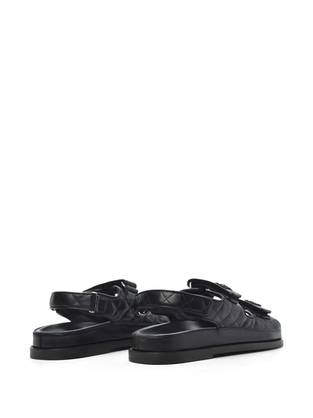 CHANEL Pre-owned Cc Dad Sandals In Black