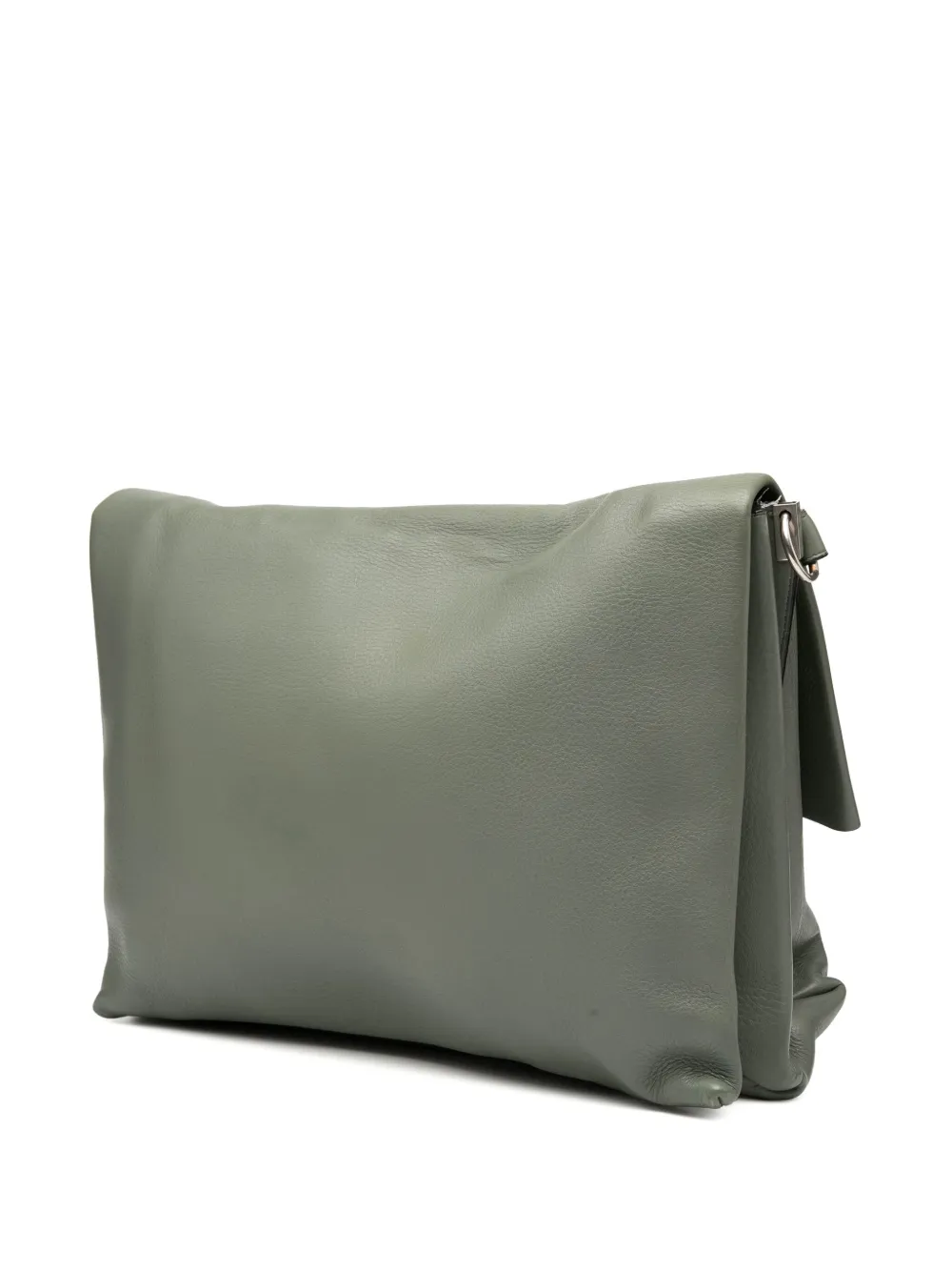 Pre-owned Celine 2013 Calfskin Blade Crossbody Bag In Gray