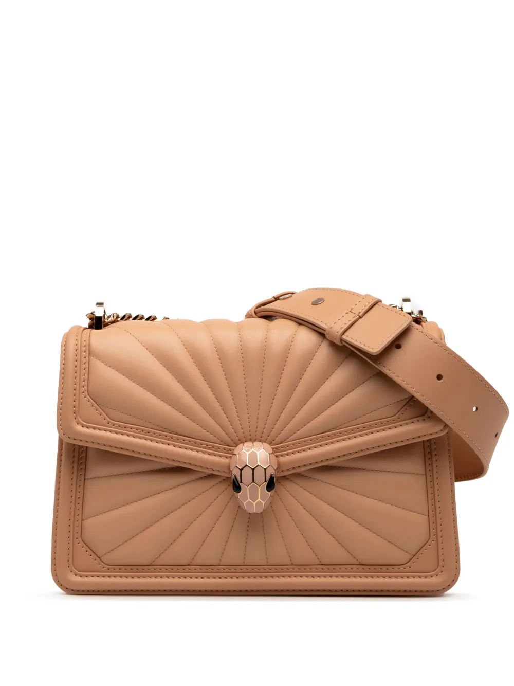 Bvlgari Pre-Owned 2019 Quilted Smooth Calfskin Diamond Blast Serpenti Bvlgari Pre-Owned 2019 Quilted Smooth Calfskin Diamond Blast Serpenti