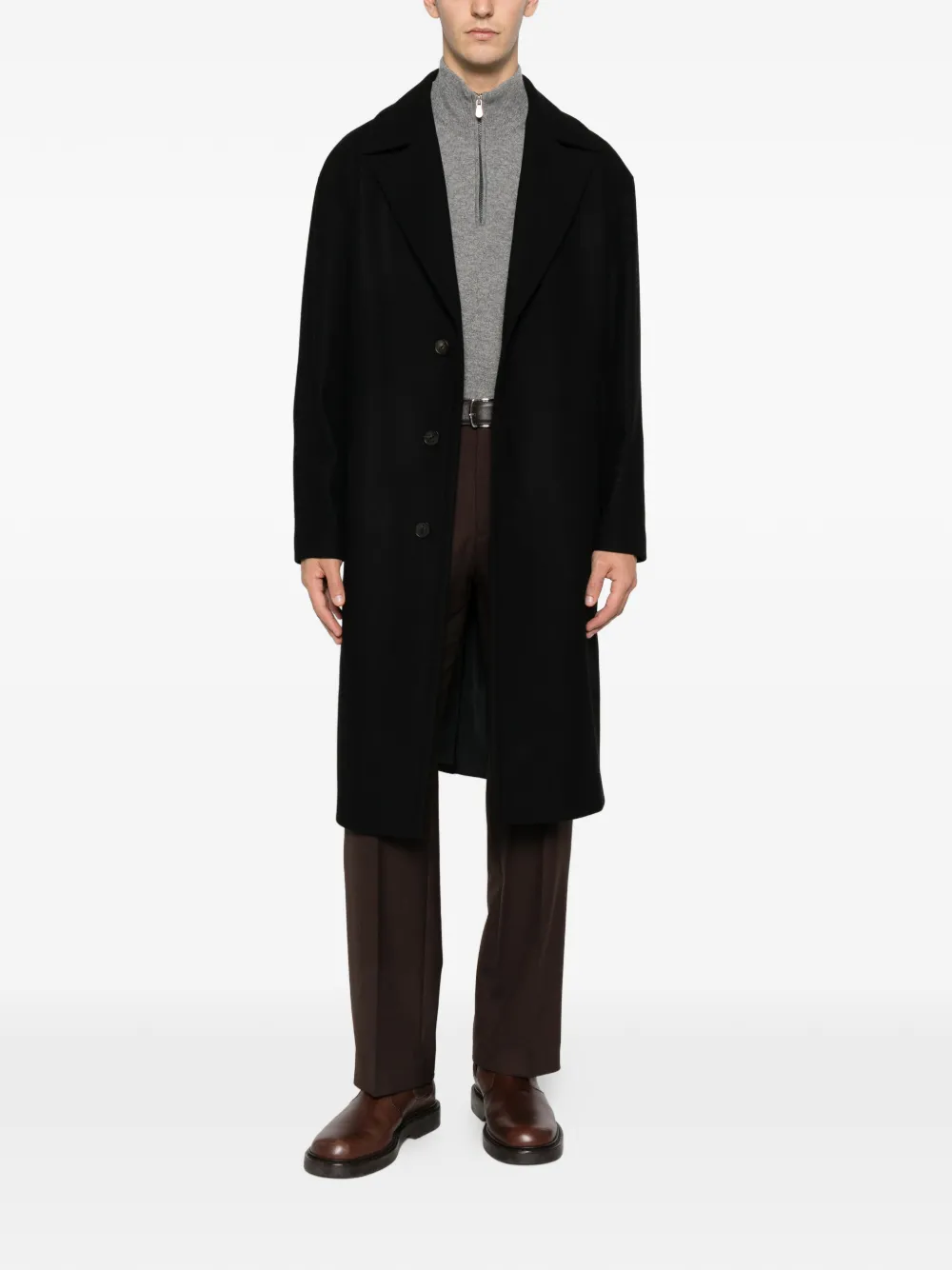 Hevo Ostuni buttoned coat | Single Breasted Coats | Image 2