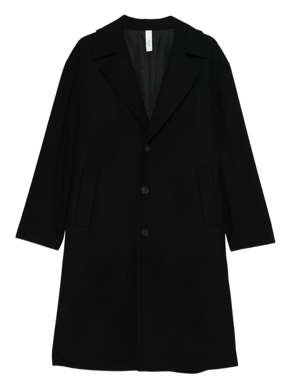 Hevo Ostuni buttoned coat | Black | Image 1