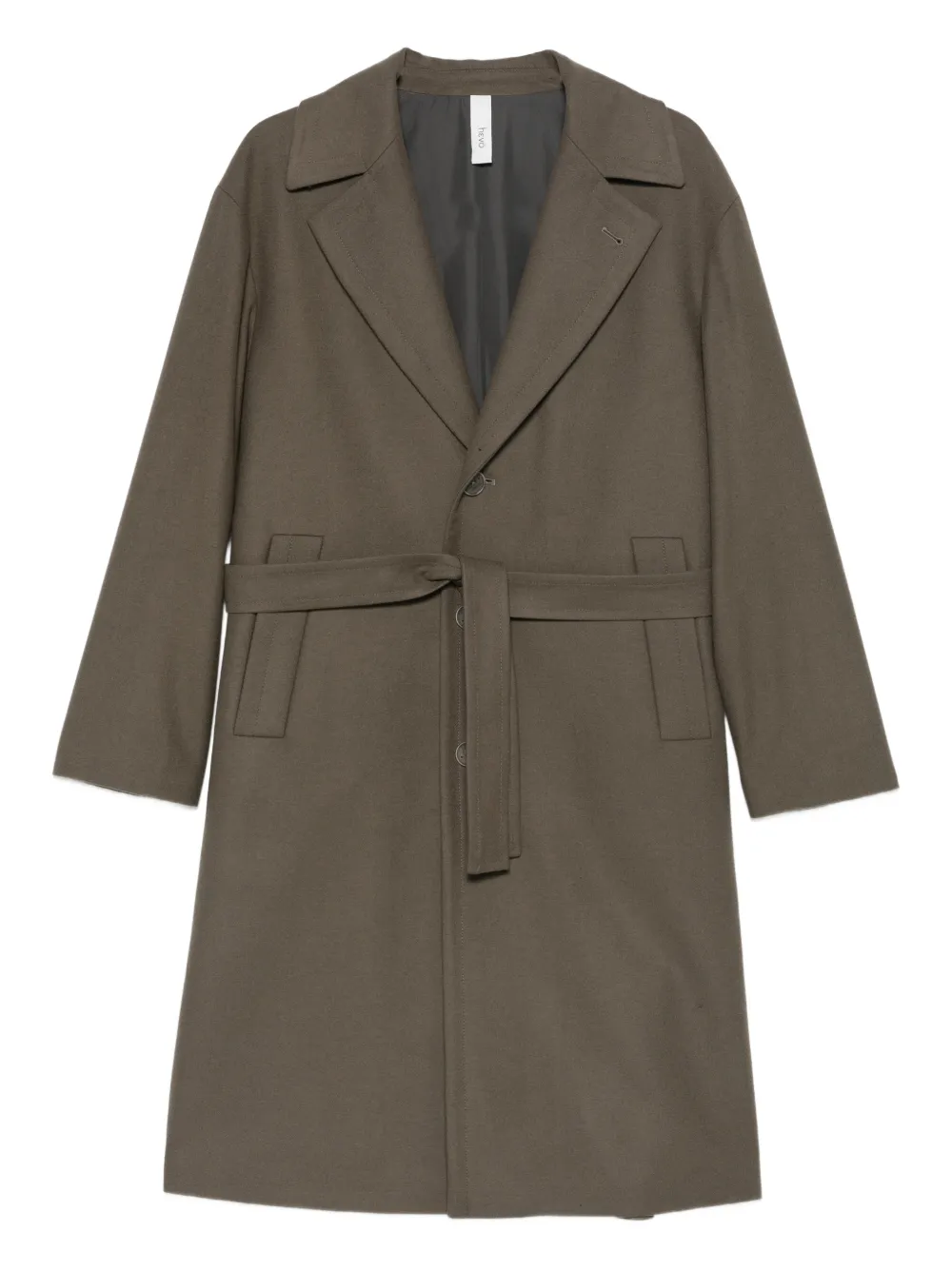 Hevo Ostuni belted coat | Grey | Image 1