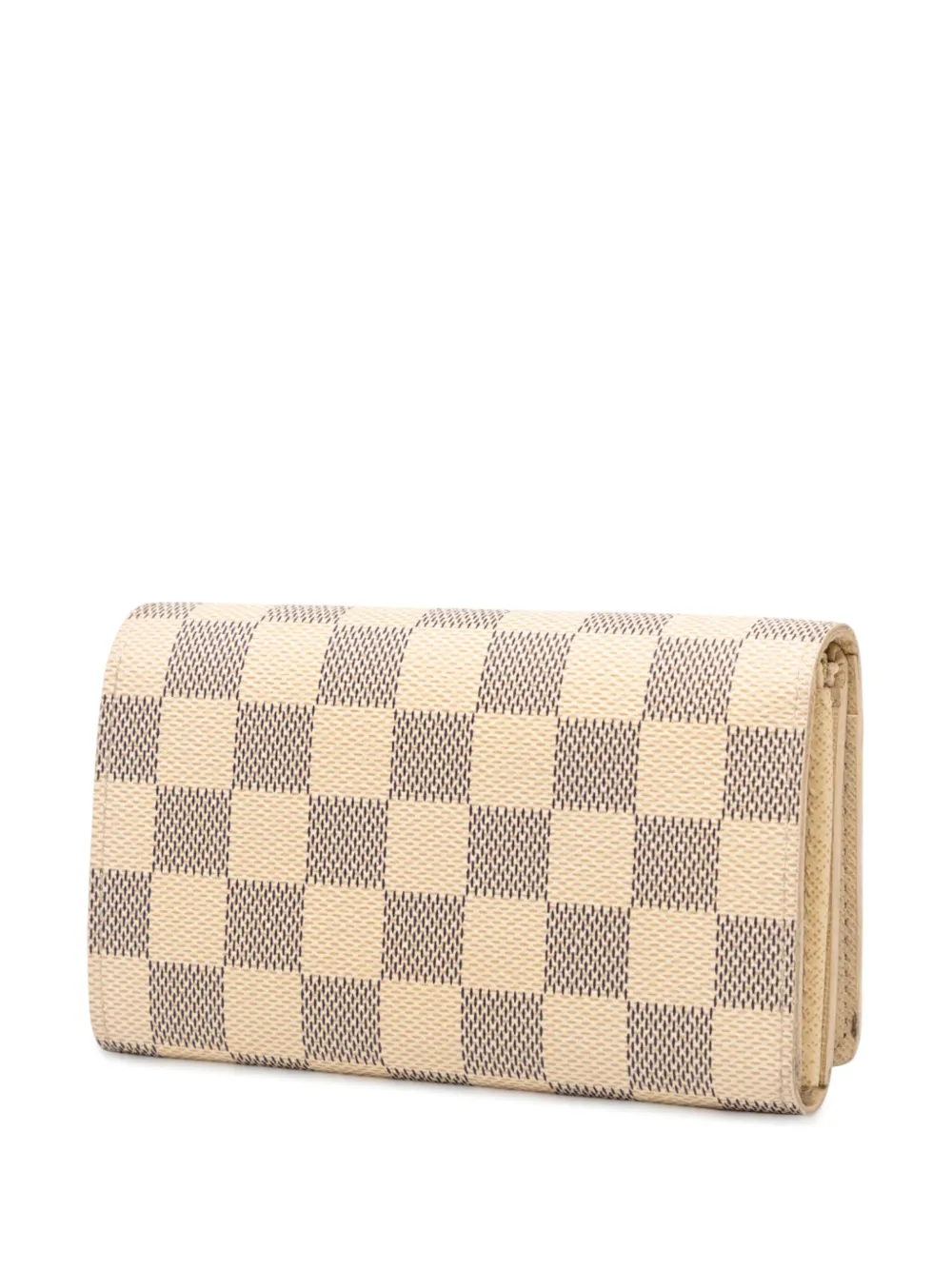 LOUIS VUITTON Pre-owned 2008 Damier Azur Tresor Wallet Small Wallets In White