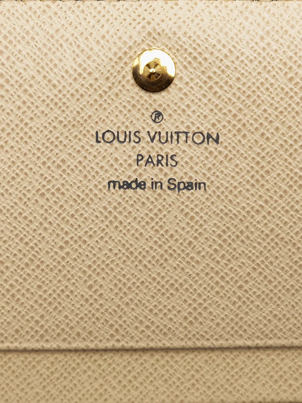 LOUIS VUITTON Pre-owned 2008 Damier Azur Tresor Wallet Small Wallets In White