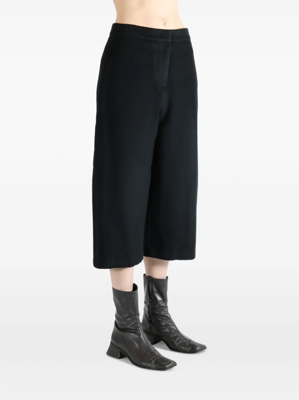 Amomento Broek met wijde pijpen Zwart