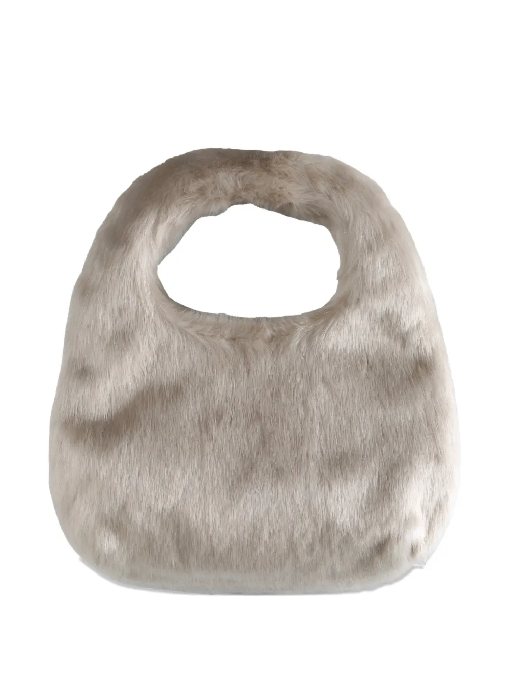 Amomento Fluffy Mini Tote Bag In Neutral
