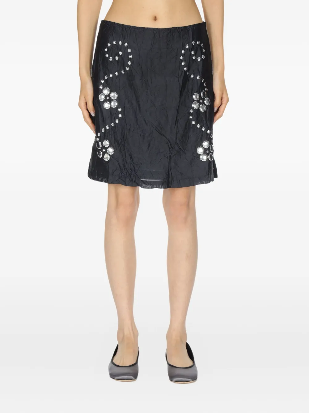 Gimaguas Round-toe Ballet Flats In Gray